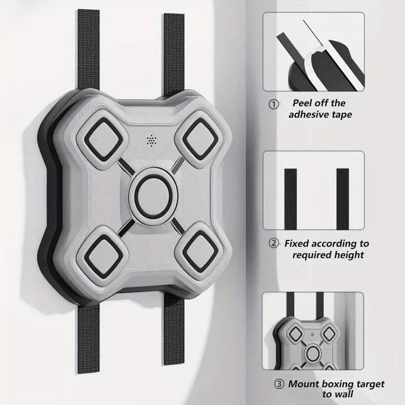 Smart Wall-Mounted Music Boxing Training Machine(White)-2