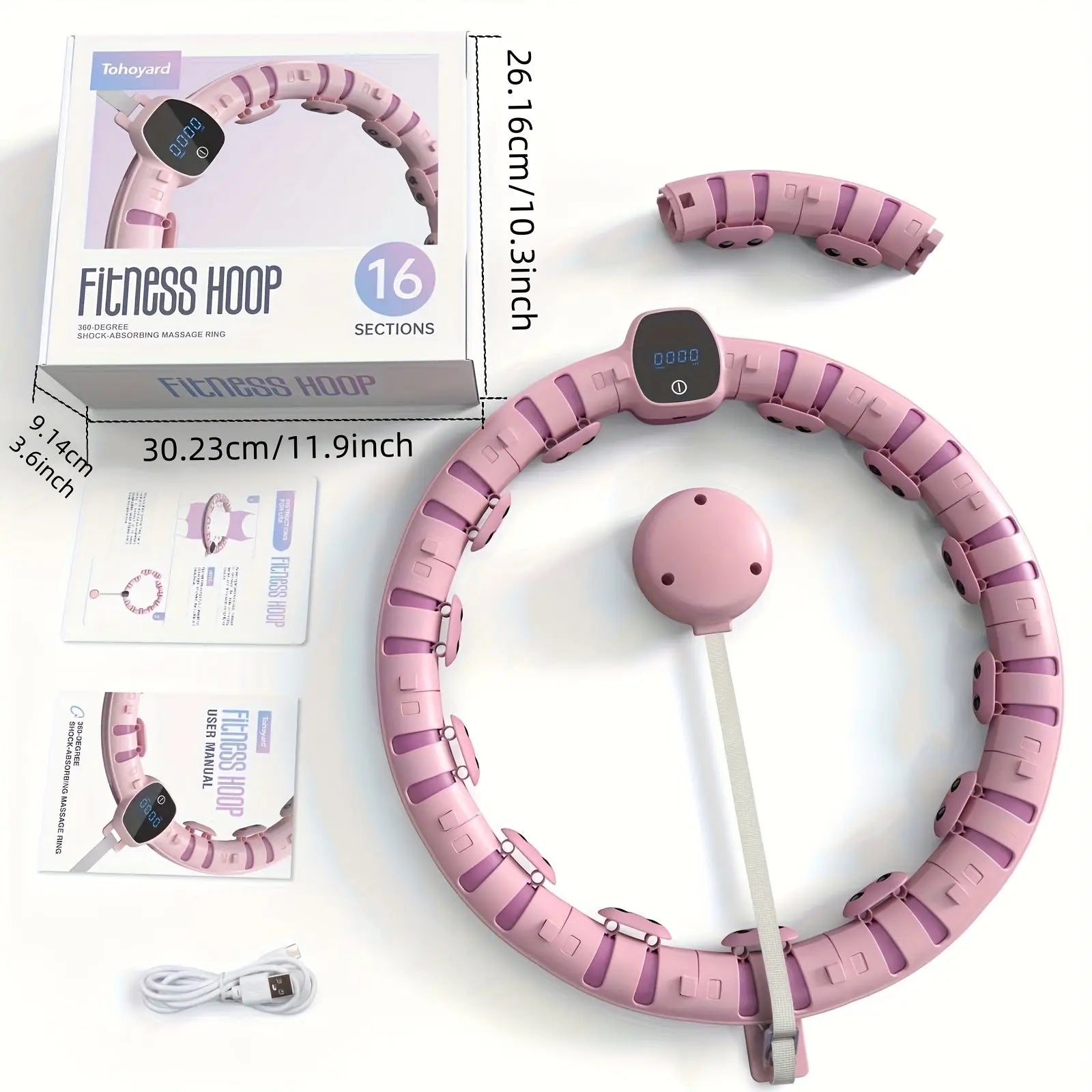 Smart Fitness Hoop with HD Counter Display-3