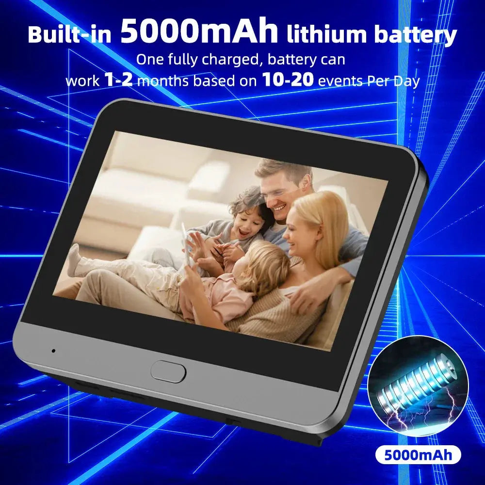 WiFi Smart Peephole Camera Doorbell-3