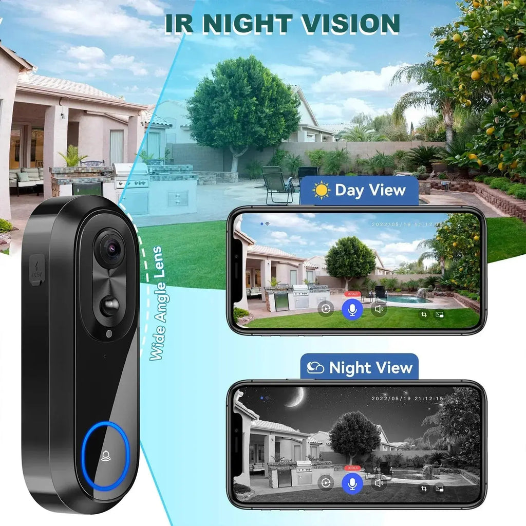 WiFi Video Doorbell Smart Camera (1080P)-3
