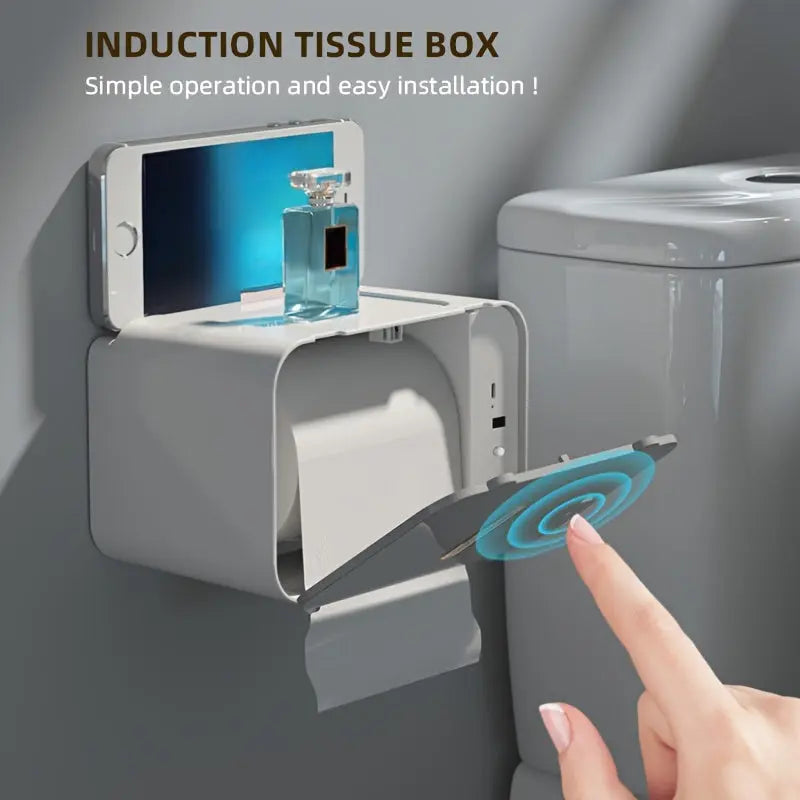 Smart Sensor Tissue Box Rechargeable Auto Dispenser-4