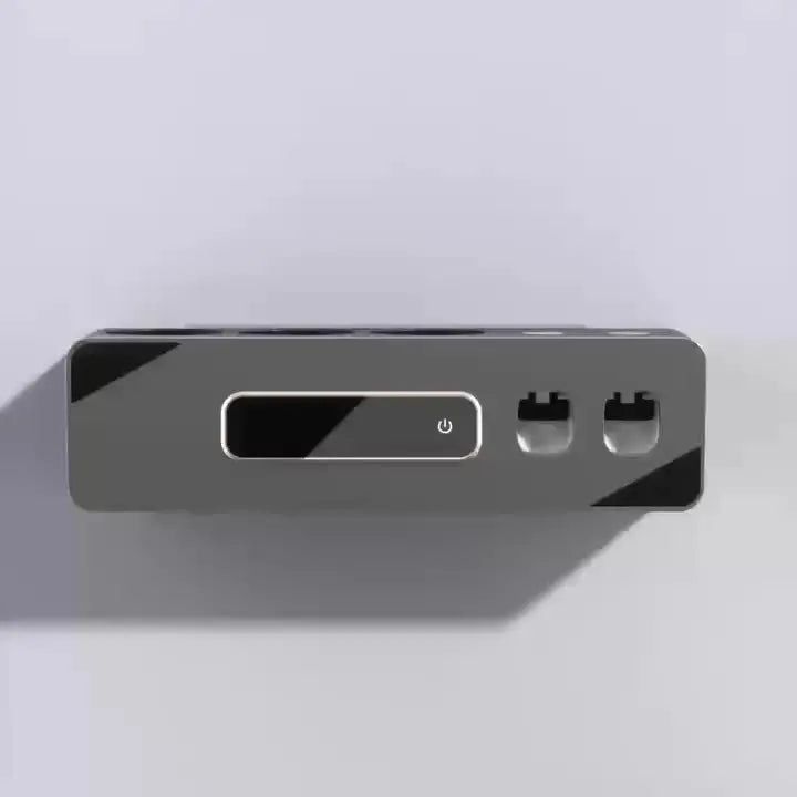Smart Wall Toothbrush Holder with Toothpaste Dispenser-2