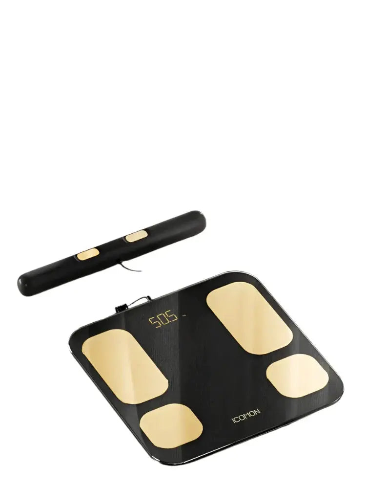 Eight-Electrode Body Fat Scale with Free Smart Skipping Rope - Dark Night Black-1