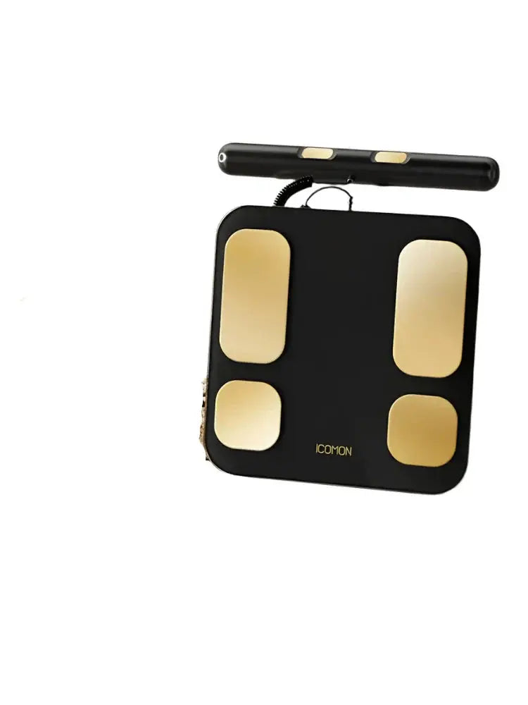 Eight-Electrode Body Fat Scale with Free Smart Skipping Rope - Dark Night Black-2