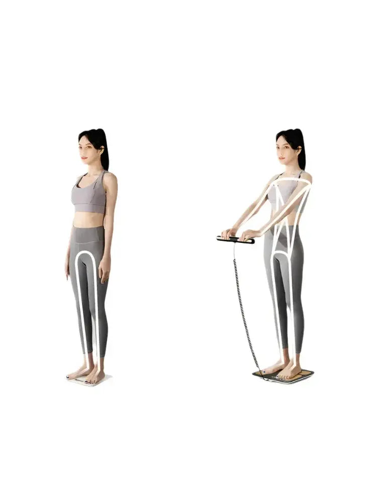 Eight-Electrode Body Fat Scale with Free Smart Skipping Rope - Dark Night Black-3