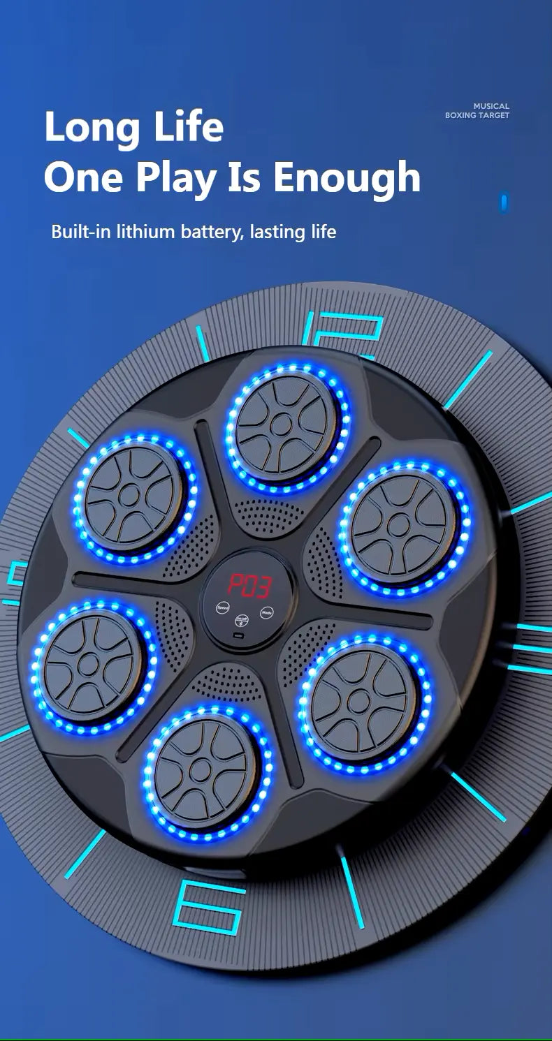 Smart Music Boxing Machine - W/ Bluetooth Connectivity and Gloves-2