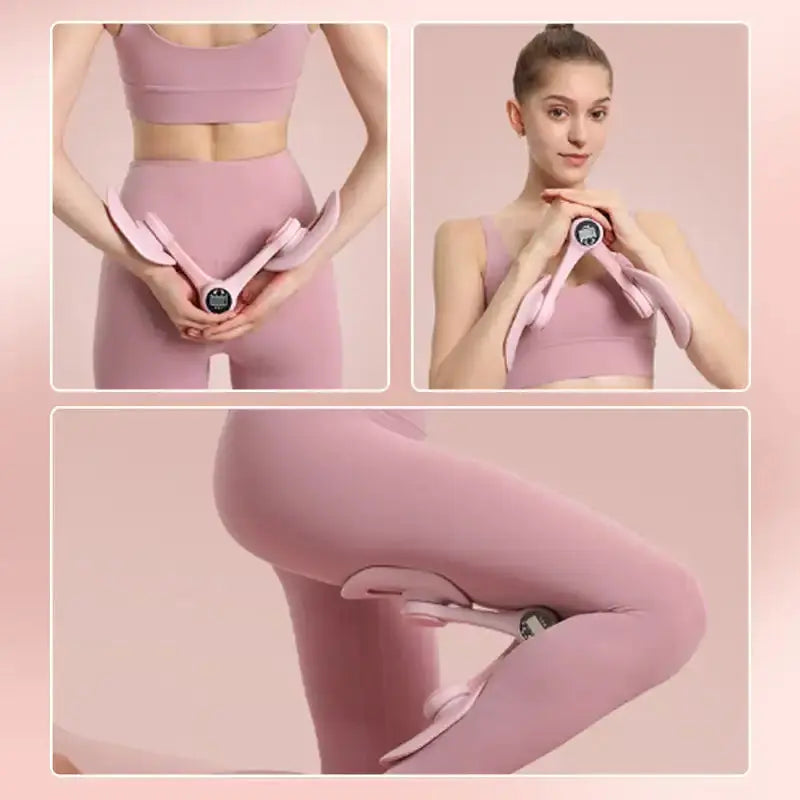 Smart Counting Pelvic Muscle Thigh Exerciser Pink-3