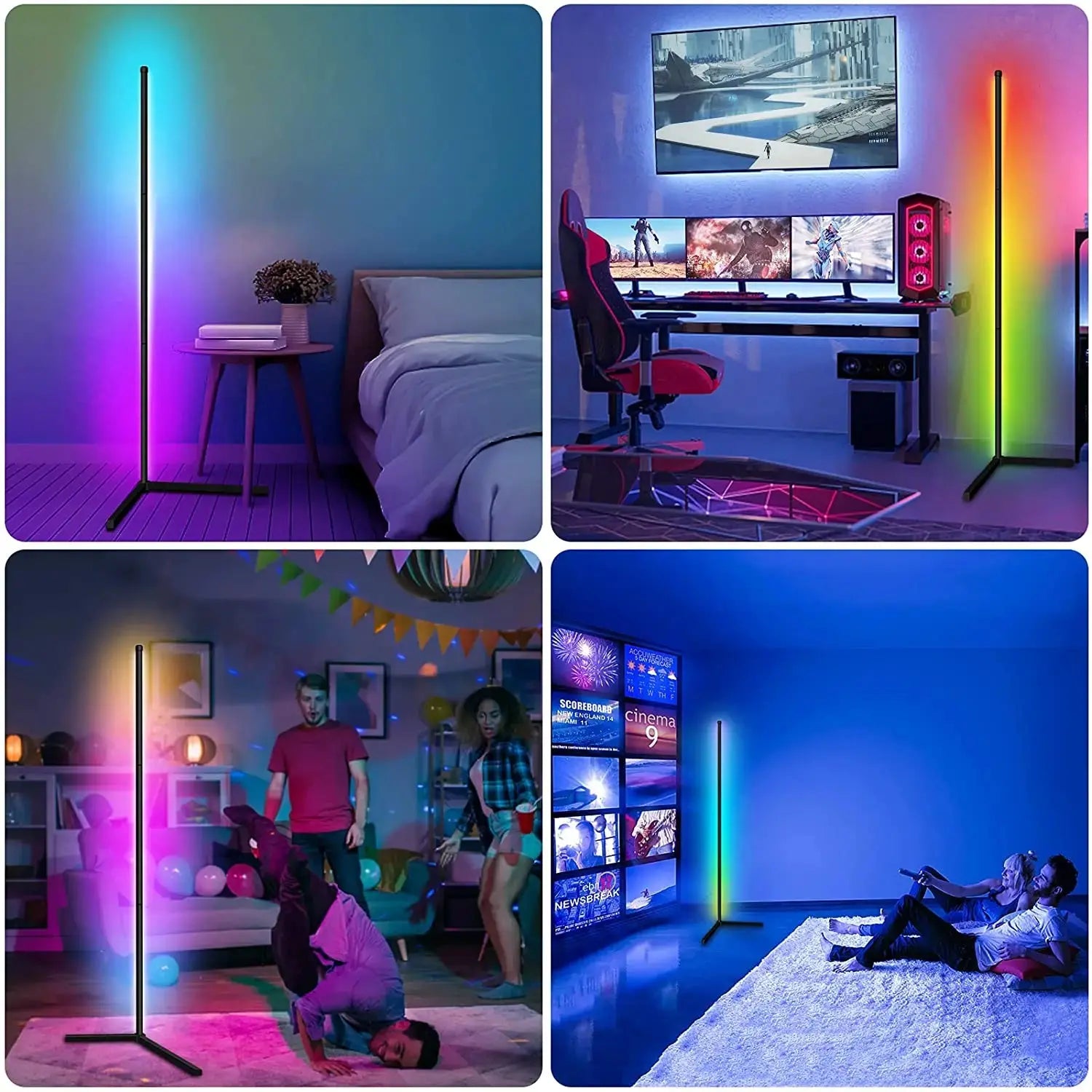 Smart RGB Corner Floor Lamp-4