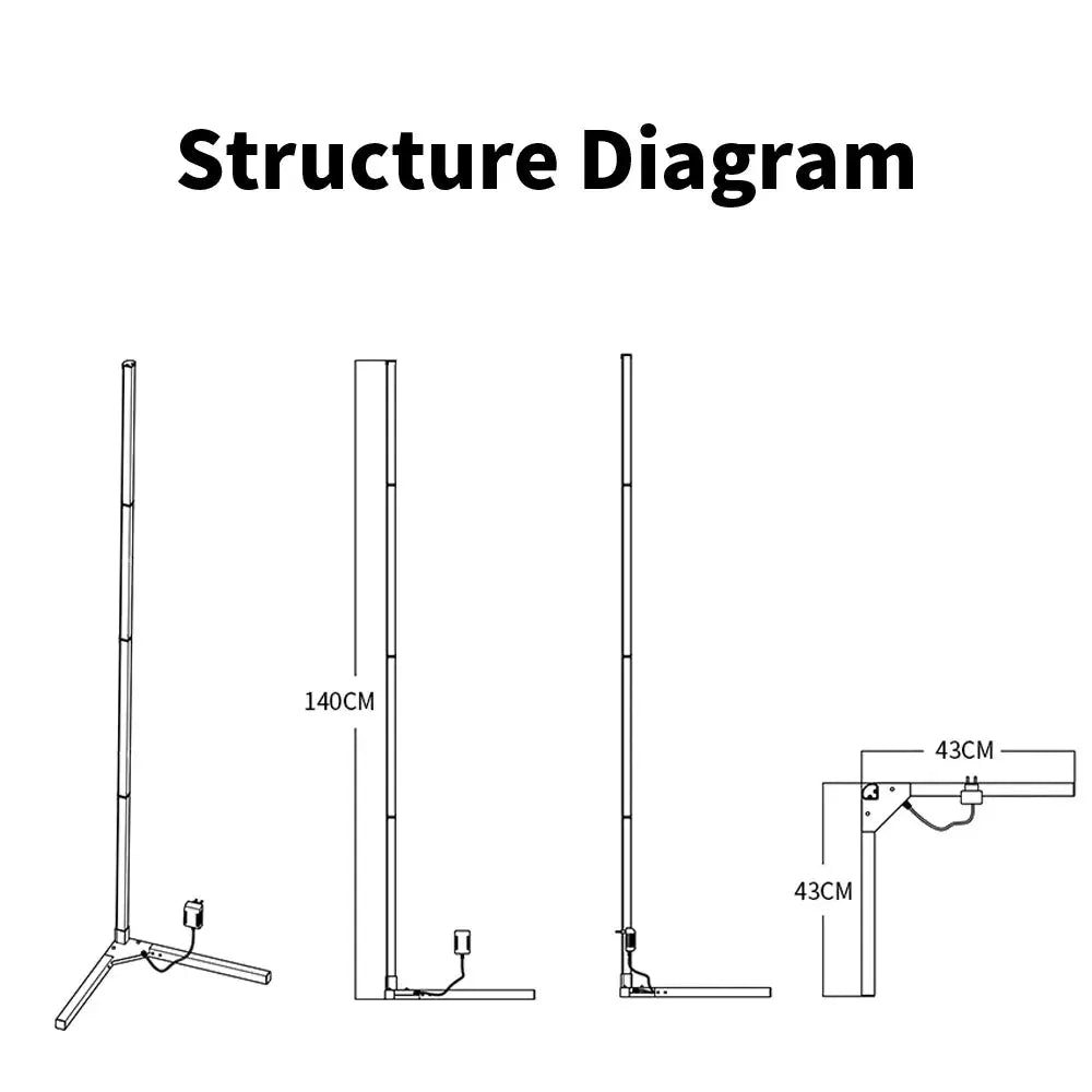 Smart RGB Corner Floor Lamp-2