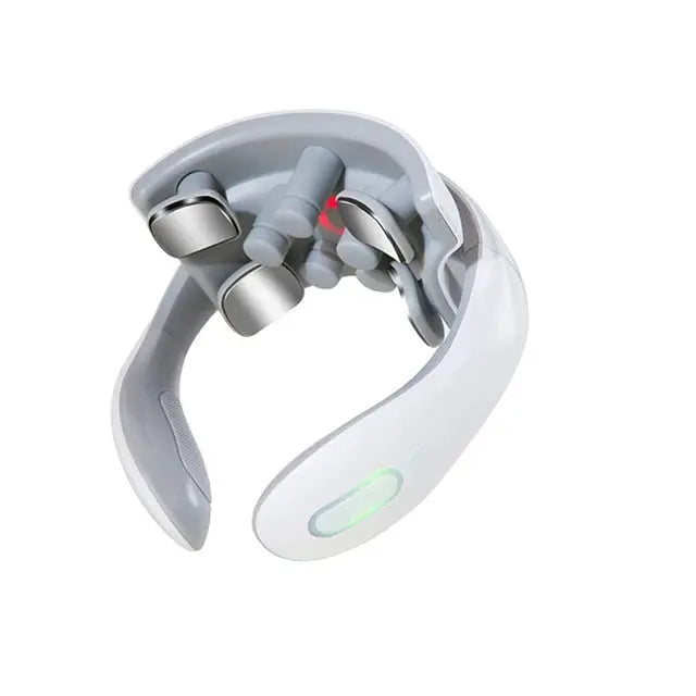 Upgraded Smart Neck & Shoulder Massager Heated Cervical Therapy White-0