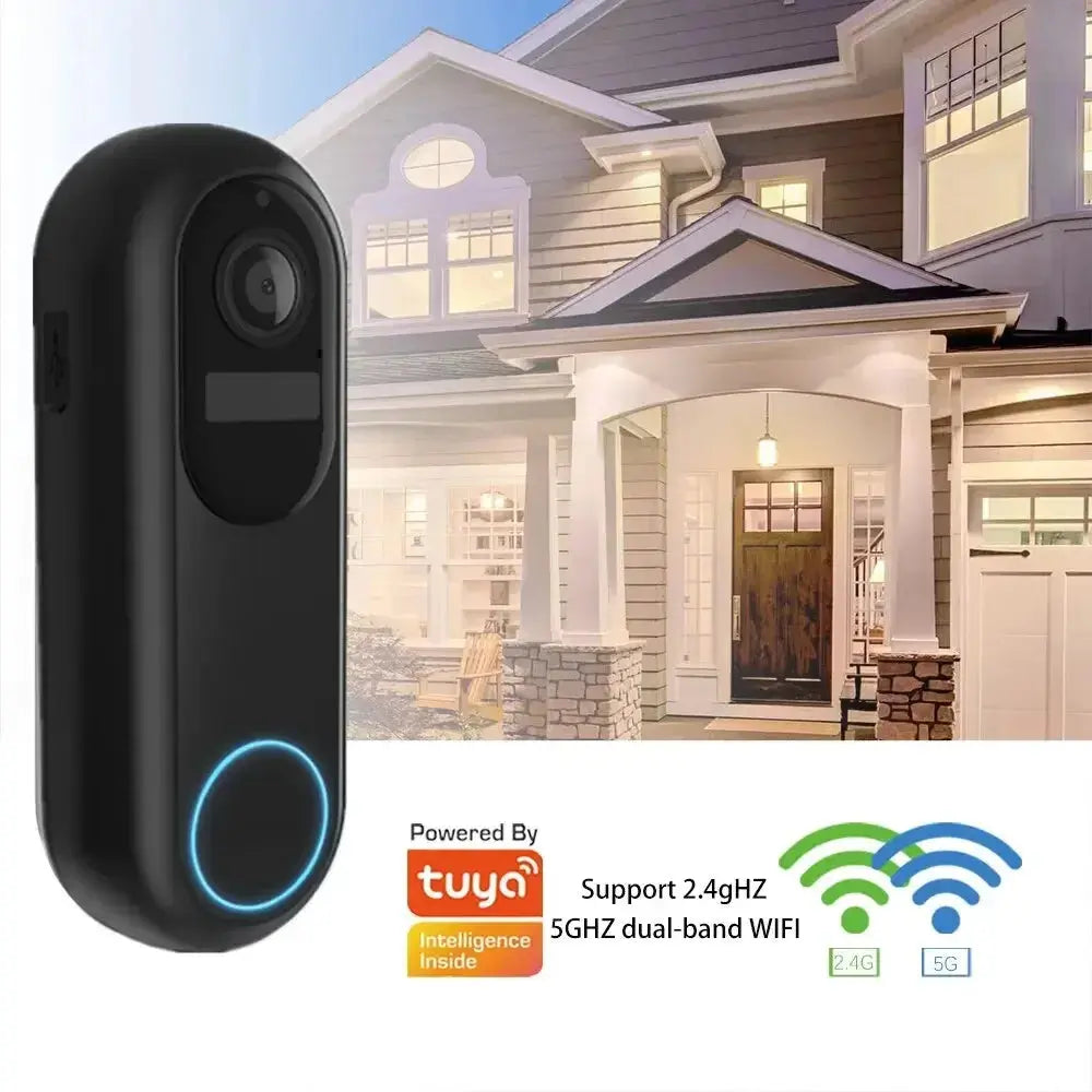 Smart Video Doorbell Wireless Waterproof Night Vision (1080P)-2