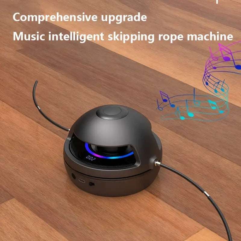 Smart Wireless Jump Rope with Music - Black-2