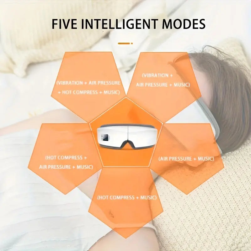 Smart Eye Massager with Heat Therapy and Vibration-3