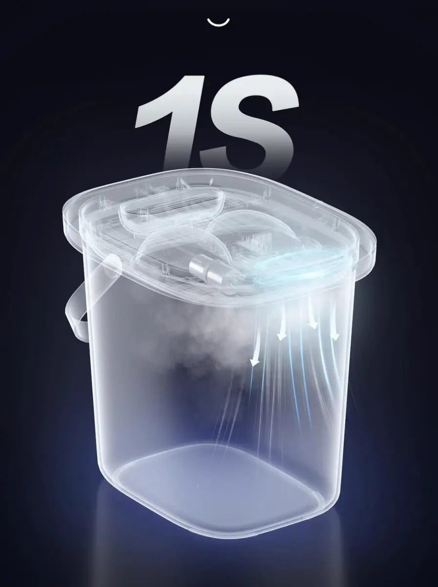 Smart Vacuum 13L Cream Pet Food Container-4